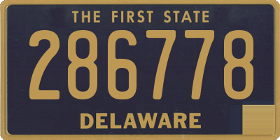 DE license plate 286778