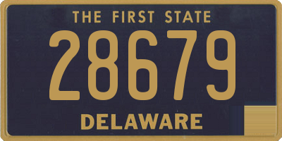 DE license plate 28679