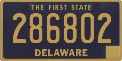 DE license plate 286802