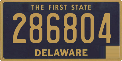 DE license plate 286804