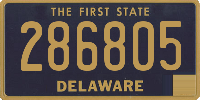 DE license plate 286805