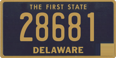 DE license plate 28681