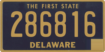 DE license plate 286816