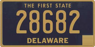 DE license plate 28682