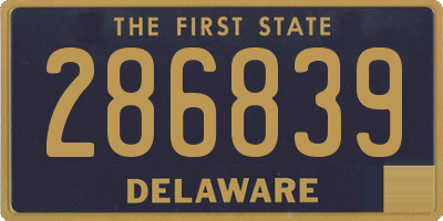 DE license plate 286839
