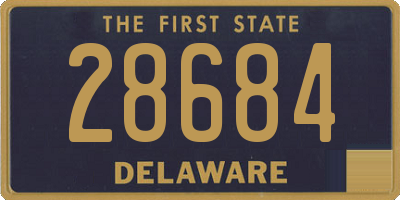 DE license plate 28684