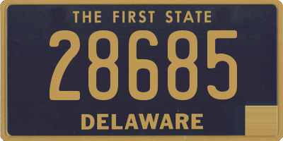 DE license plate 28685