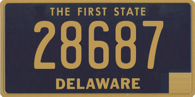 DE license plate 28687