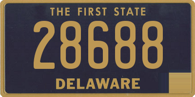 DE license plate 28688