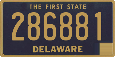 DE license plate 286881