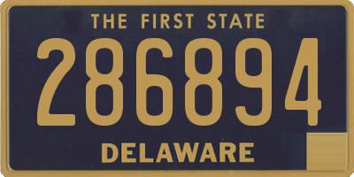 DE license plate 286894