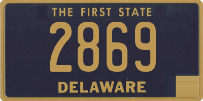 DE license plate 2869