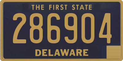 DE license plate 286904