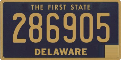 DE license plate 286905