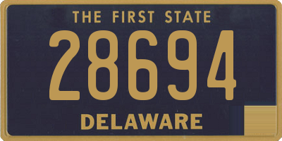 DE license plate 28694