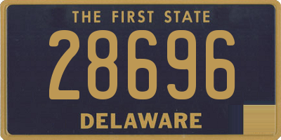 DE license plate 28696