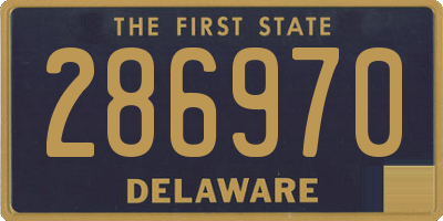 DE license plate 286970