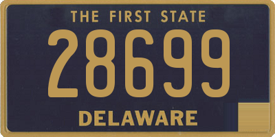 DE license plate 28699