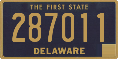 DE license plate 287011