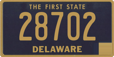 DE license plate 28702