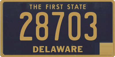 DE license plate 28703