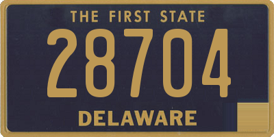 DE license plate 28704