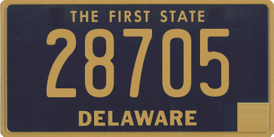 DE license plate 28705