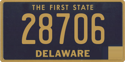 DE license plate 28706