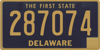 DE license plate 287074