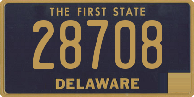 DE license plate 28708
