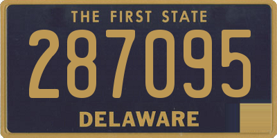 DE license plate 287095