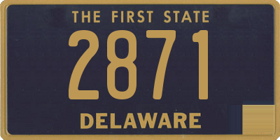 DE license plate 2871