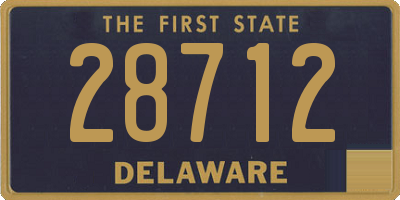 DE license plate 28712