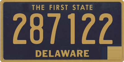DE license plate 287122