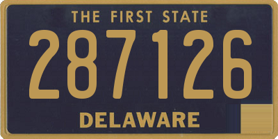 DE license plate 287126