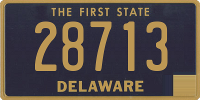 DE license plate 28713