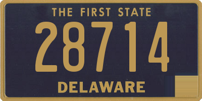 DE license plate 28714