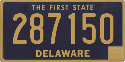 DE license plate 287150