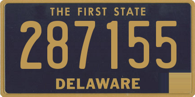 DE license plate 287155