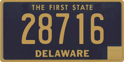 DE license plate 28716