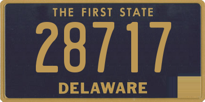DE license plate 28717