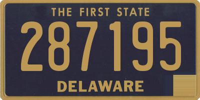 DE license plate 287195