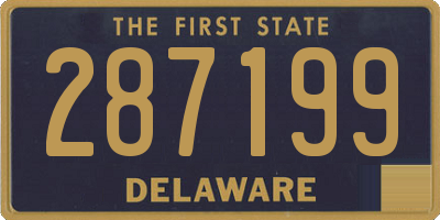 DE license plate 287199