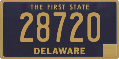 DE license plate 28720