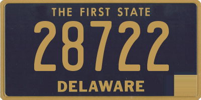 DE license plate 28722