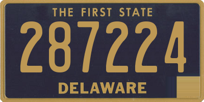 DE license plate 287224
