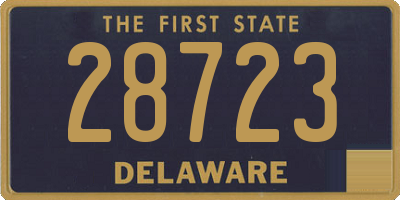 DE license plate 28723