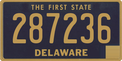 DE license plate 287236