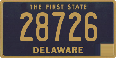 DE license plate 28726