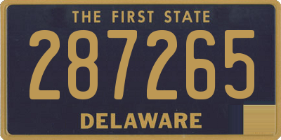 DE license plate 287265